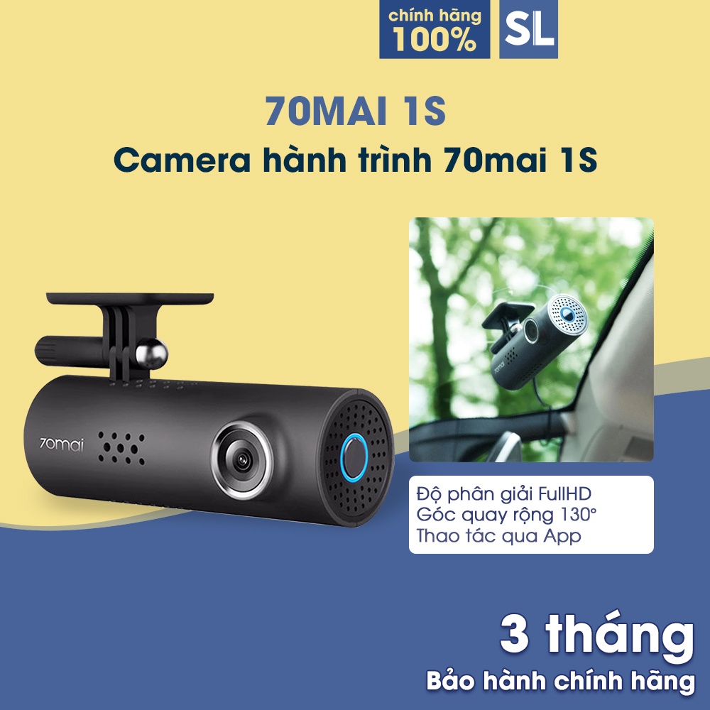 Camera hành trình 70mai Dash Cam 70MAI 1S D06 Điều khiển qua App và giọng nói Góc quay rộng 130° 1080P