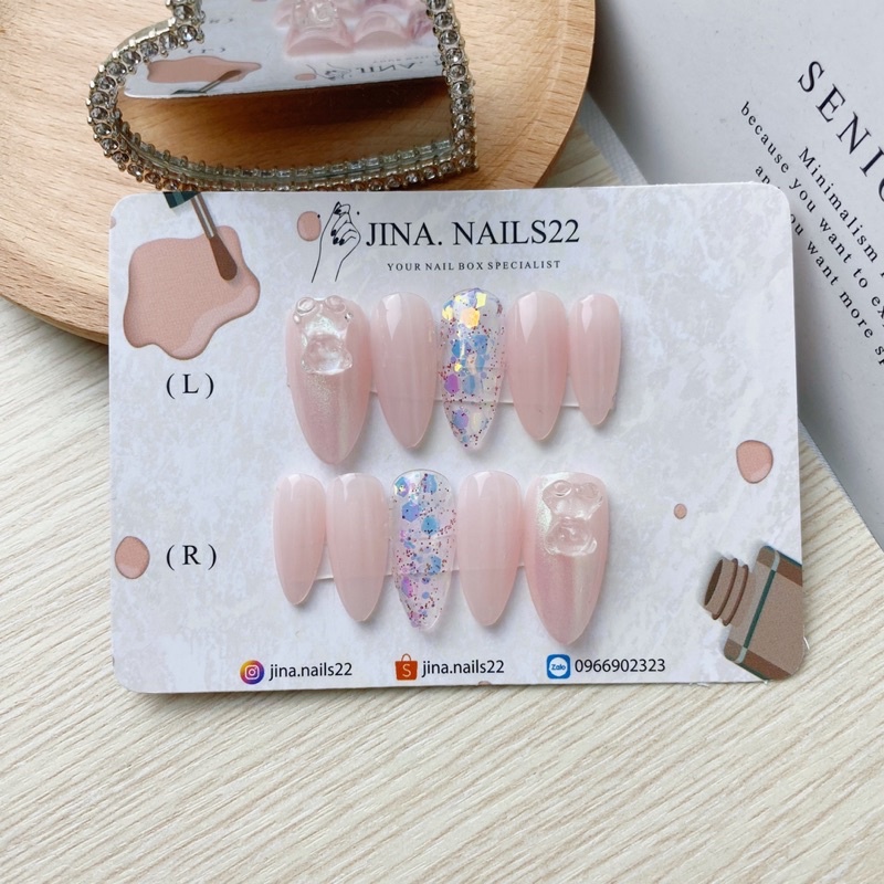 Nailbox móng giả móng úp tráng ánh ngọc
