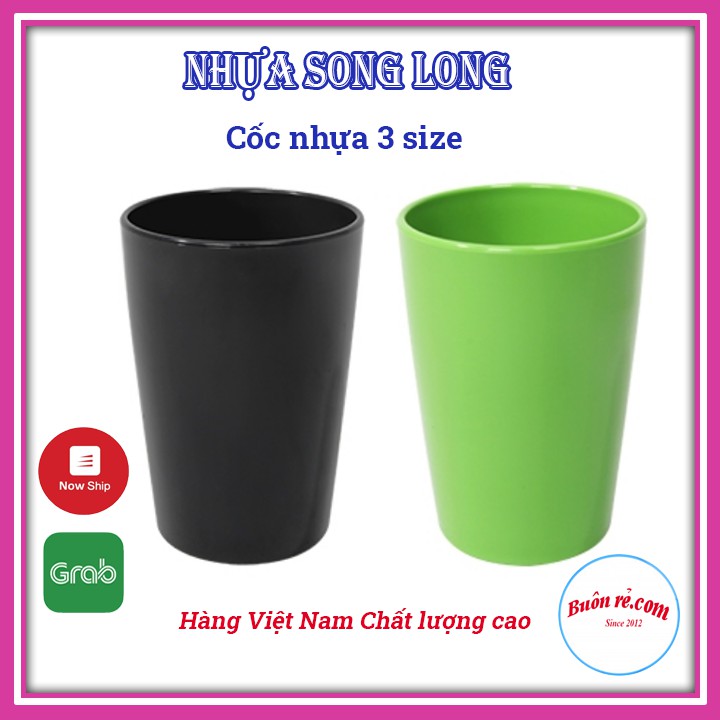 Cốc nhựa phíp Song Long 3 size cho nhà hàng, quán ăn, gia đình ( 2808, 2809, 2810) – Buôn Rẻ