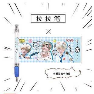 Bút Bangtanboy bút v bút jungkook bút bi Bangtanboy Bút bi kéo ảnh cực xinh quà tặng xinh xắn