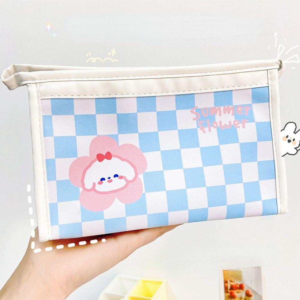 Mmluck Túi Đựng Bút Chì / Đồ Trang Điểm In Hình Gấu / Thỏ Có Khóa Kéo Phong Cách Hàn Quốc Cho Học Sinh