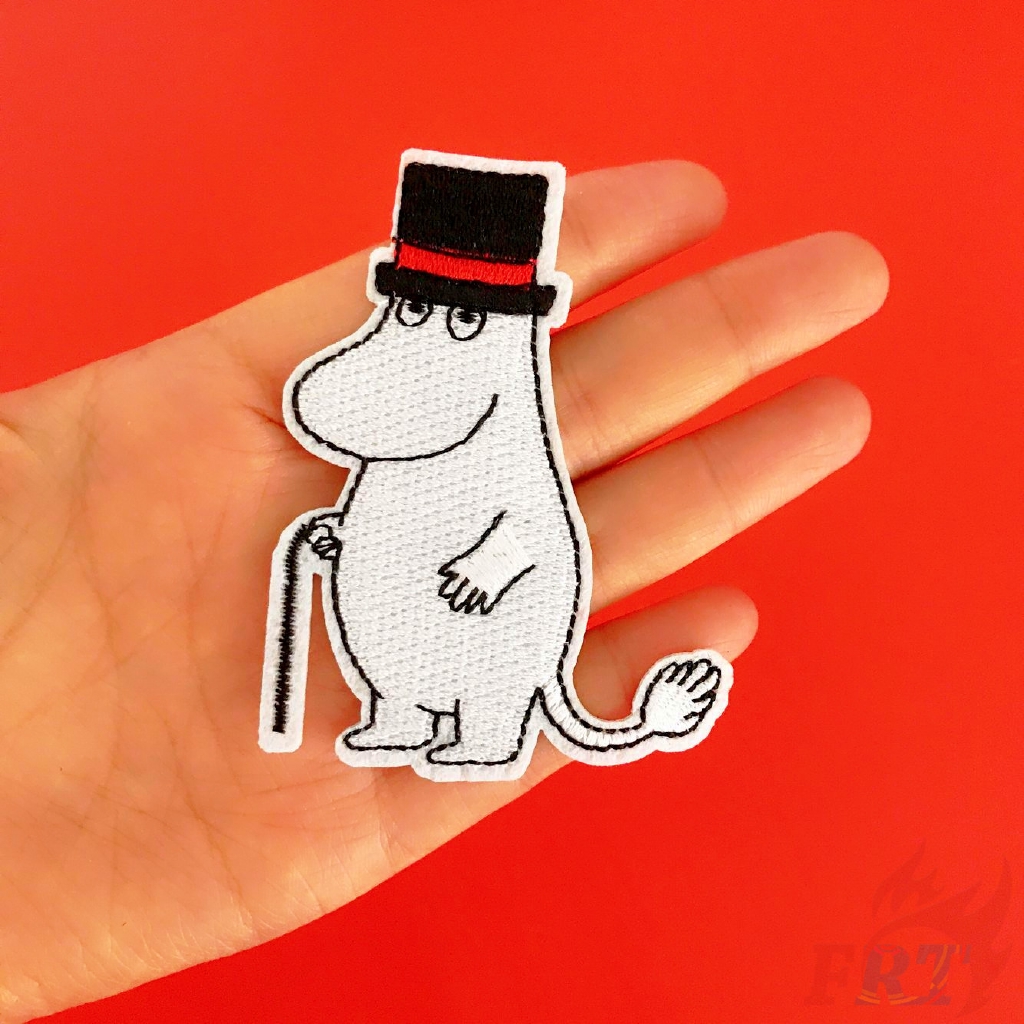 1 miếng dán ủi thêu hình hoạt hình Moomin