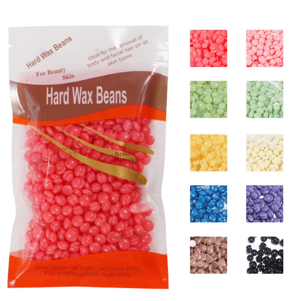 [Hàng mới về] Hạt sáp cứng tẩy lông mặt/lông mày/lưng/ngực/chân tại nhà 100g
