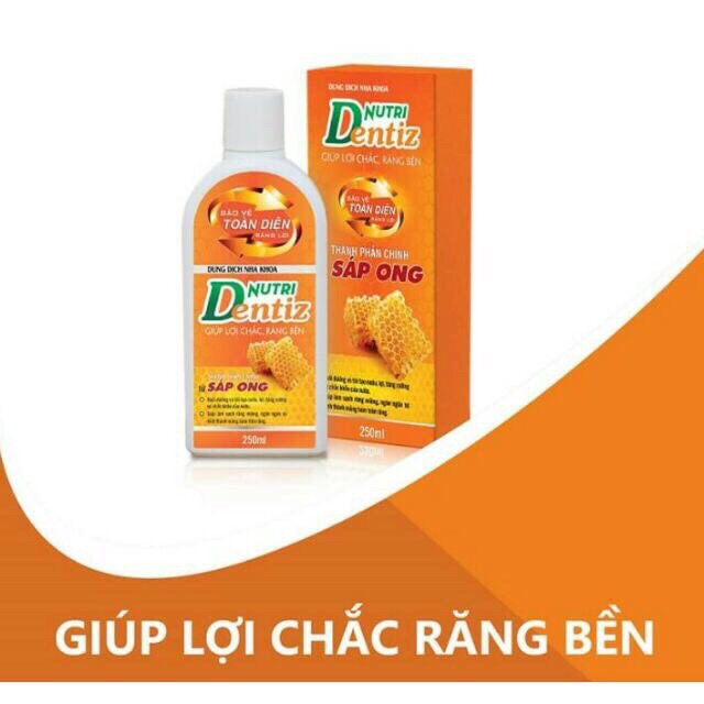 Nước súc miệng NutriDentiz chai 250ml