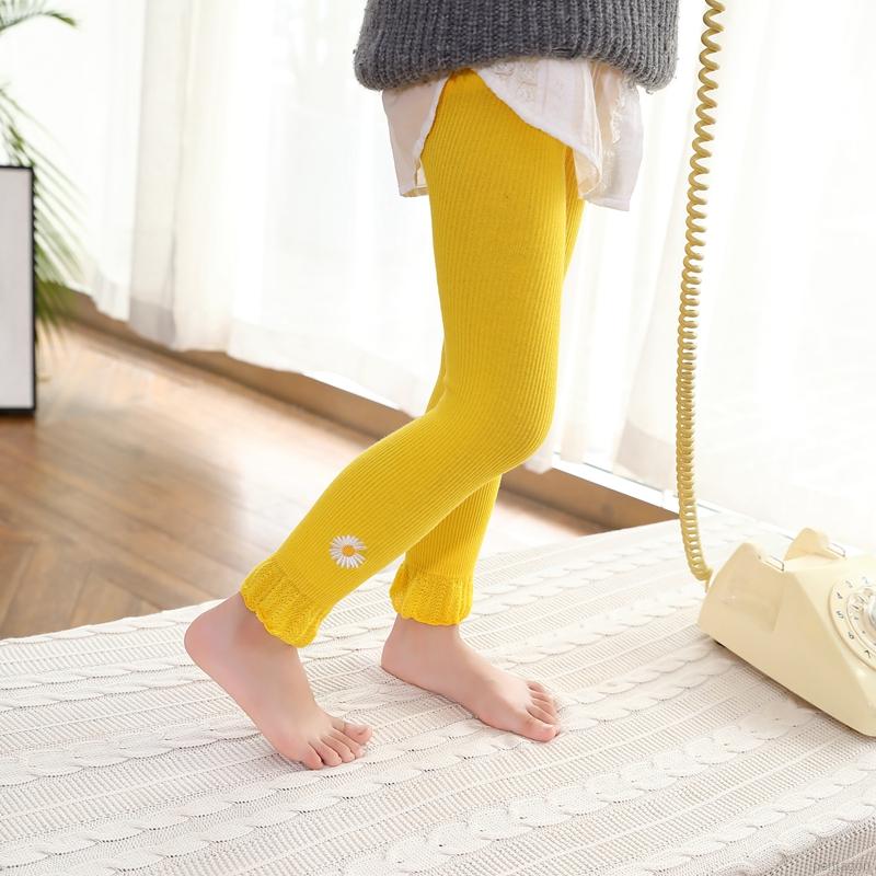 Quần legging cotton in hình hoạt hình cho bé gái