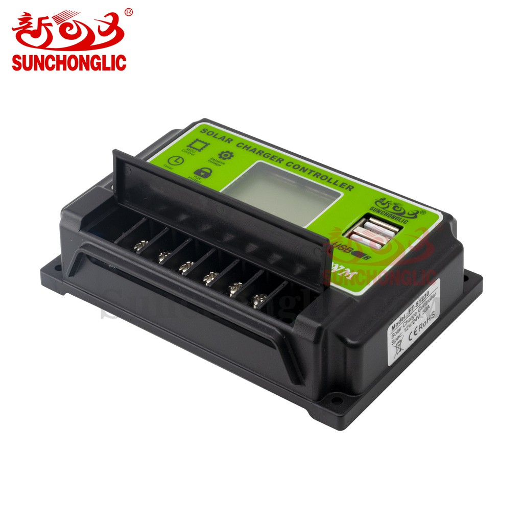 Sạc năng lượng mặt trời ST-S1230 sạc pin LITHIUM ION pin LIPE Po4