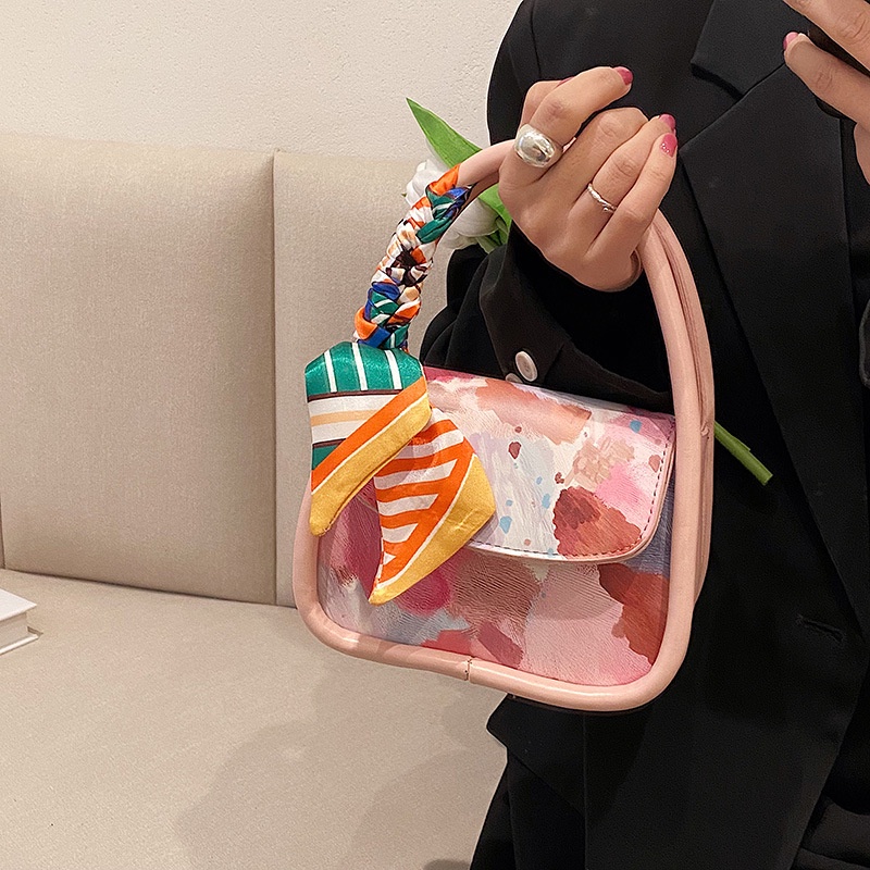 Túi Xách Thời Trang Mùa Hè 2022 Họa Tiết Màu Mực Chất Lượng Cao