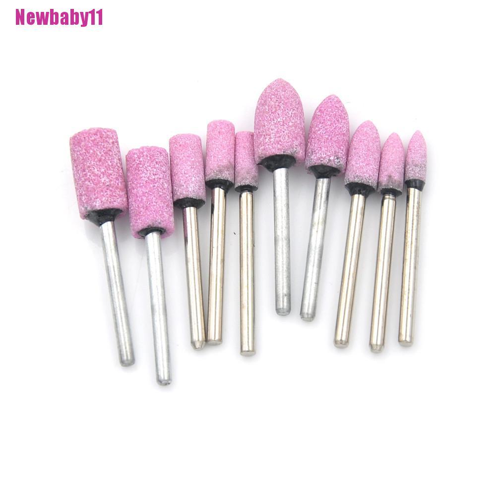 Set 10 Dụng Cụ Mài Đá Mài Màu Hồng Dành Cho Trẻ Em [BABY11]