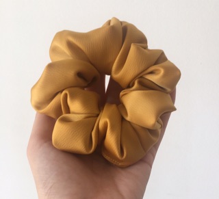 Dây cột tóc vải Scrunchies lụa satin sóng
