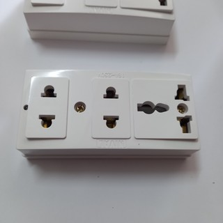Ổ Cắm Điện 3 lỗ chịu tải, chống cháy, chống vỡ tiện lợi