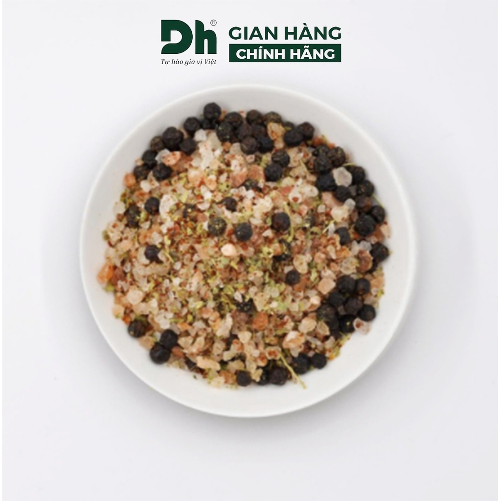 Muối Himalaya tiêu Phú Quốc ớt Hàn Quốc Natural DH Foods dạng cối xay gia vị chế biến thực phẩm thơm ngon 70gr - DHGVT95