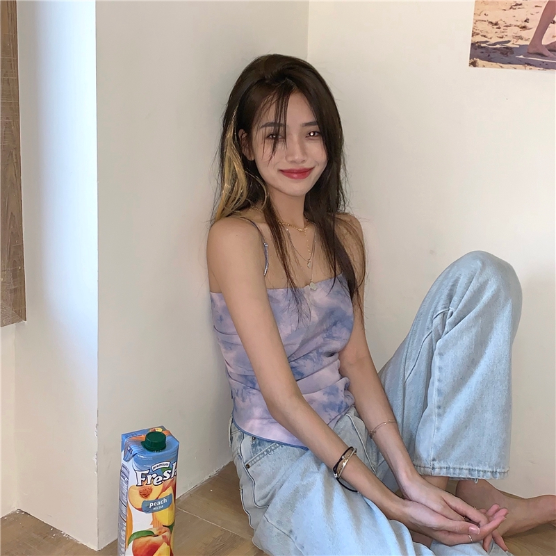 Áo Lửng Hai Dây Phong Cách Hàn Quốc Quyến Rũ Dành Cho Nữ