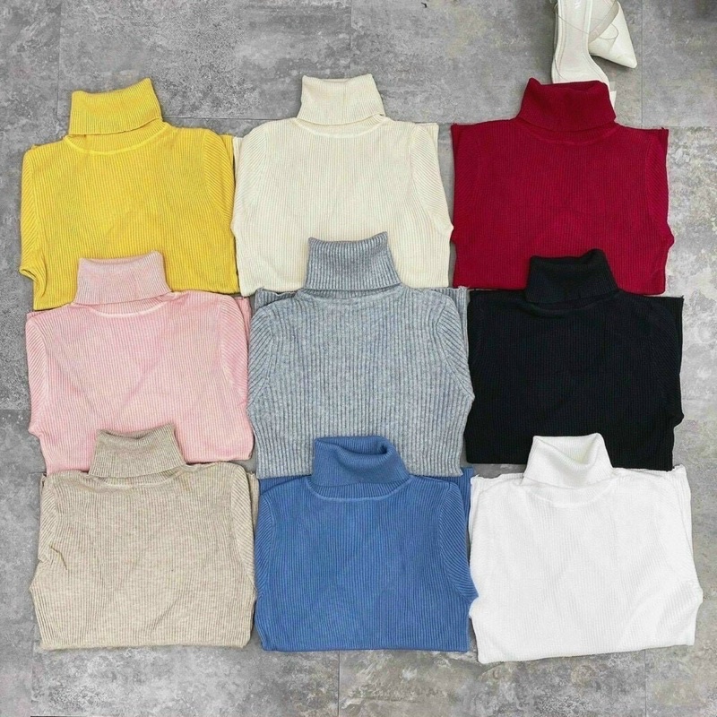 [ Sẵn-Ảnh thật] Áo len tăm basic nhiều màu dễ mix đồ