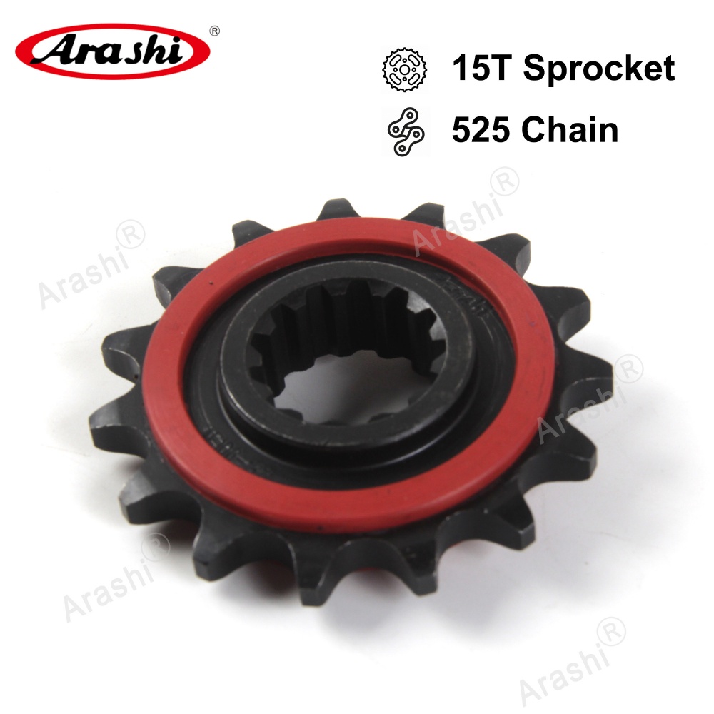 Đĩa Xích Cao Su Arashi 525 15T Cho Xe Mô Tô HONDA CB600F CB650 F CB600F 4-2018 2015 2016 2017