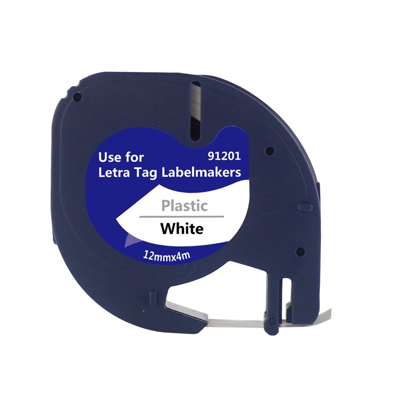 Set 10 Cuộn Băng Nhãn Nhựa Trắng 12Mmx4M