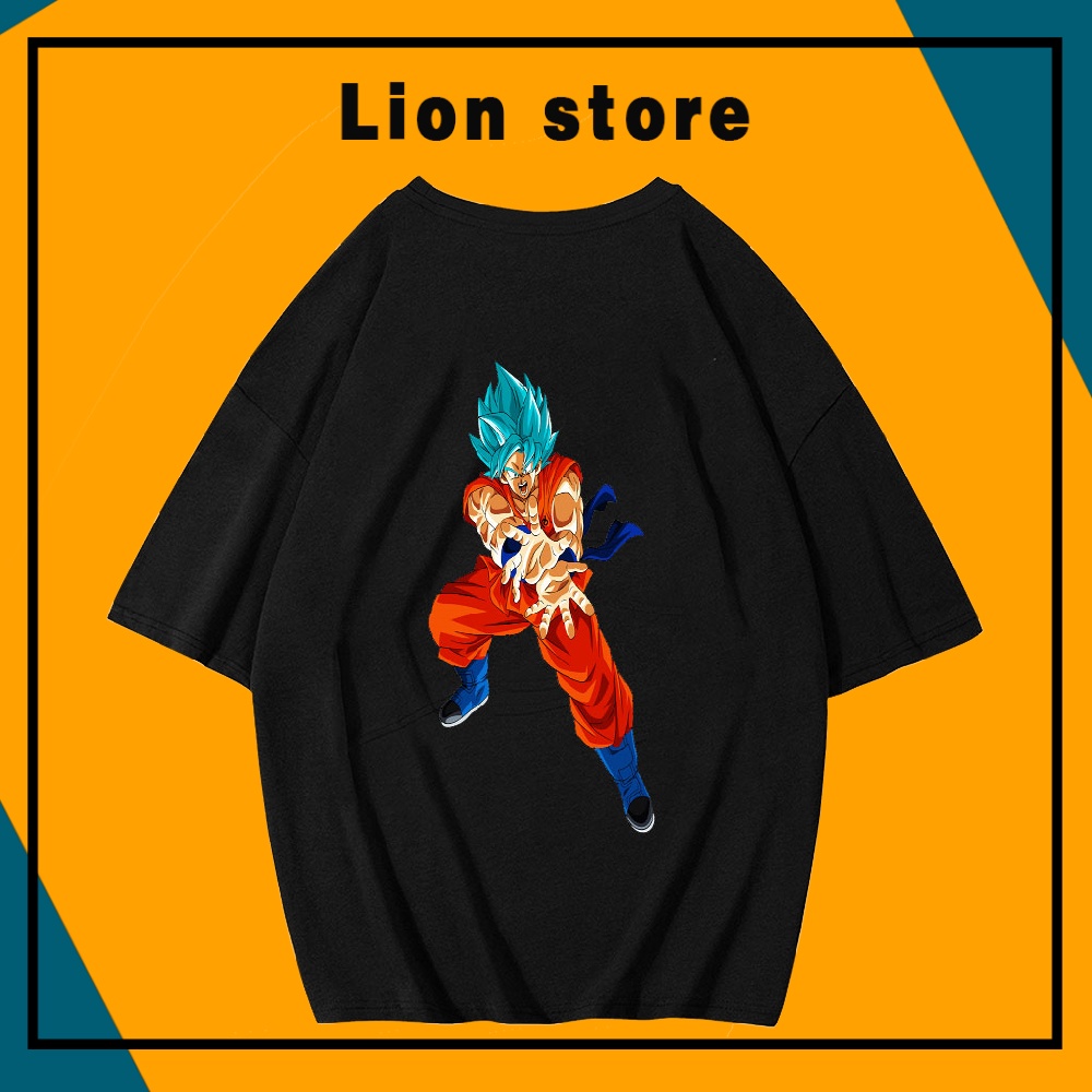 Áo phông dáng rộng bền đẹp LION STORE áo thun dragon ball, hình 7 viên ngọc rồng, áo phông hình vegeta GAM202112123