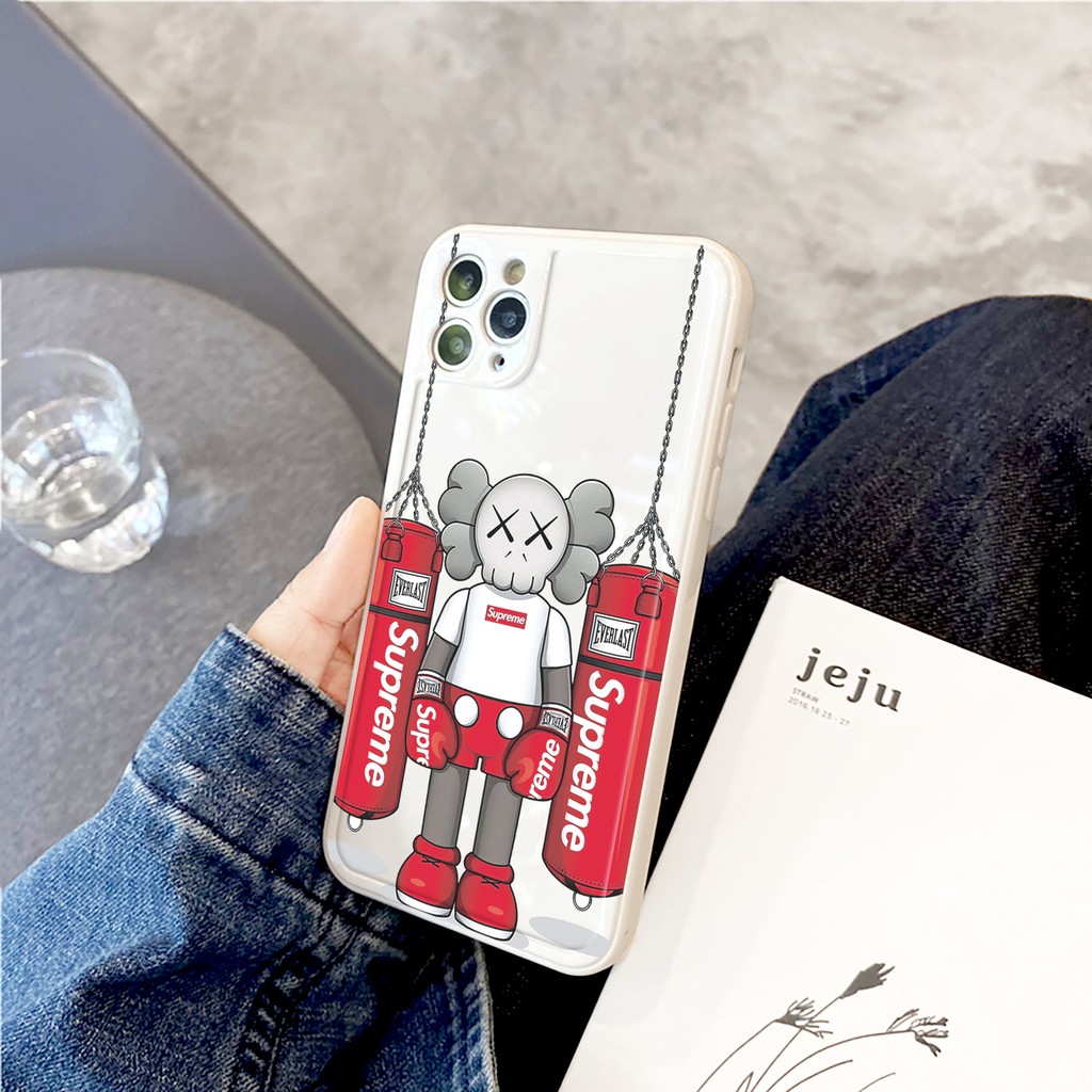 Ốp lưng iphone Kaws đấm bốc bóng cạnh vuông 6/6plus/6s/6splus/7/7plus/8/8plus/x/xr/xs/11/12/13/pro/max/plus/promax | BigBuy360 - bigbuy360.vn
