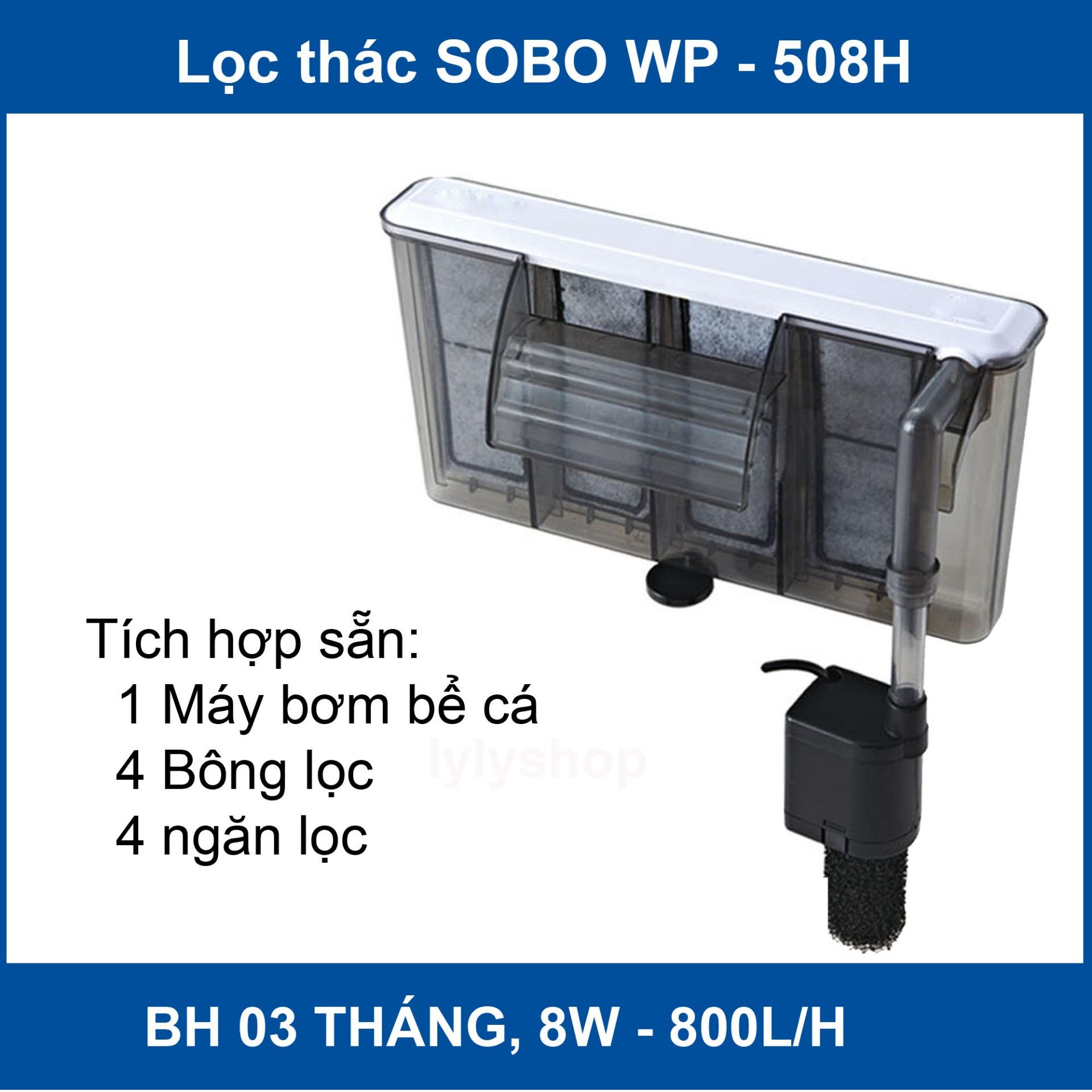 Lọc Treo Sobo WP-508H (6.8W - 680L/H) - Máy Lọc Thác Cho Bể Cá Thủy Sinh