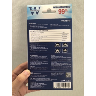Khẩu trang Wakamono Trẻ em - (4 Lớp, Hộp 10 Cái)