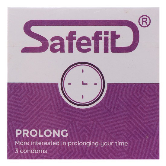 [CHUẨN]Bao cao su SafeFit ProLong hộp 3 cái