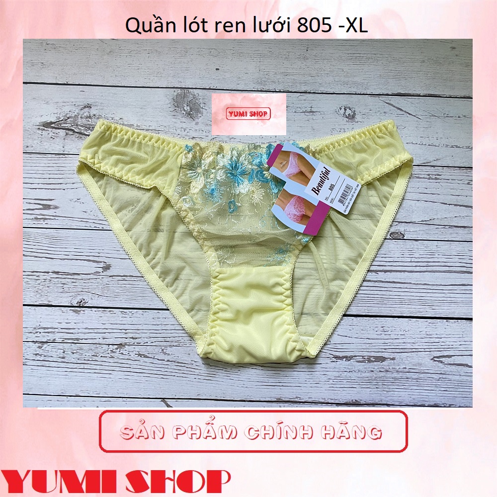 /CÓ SẴN/ Quần lót nữ ❤Beautiful 805 size XL quần lót ren lưới ❤MÀU NGẪU NHIÊN.