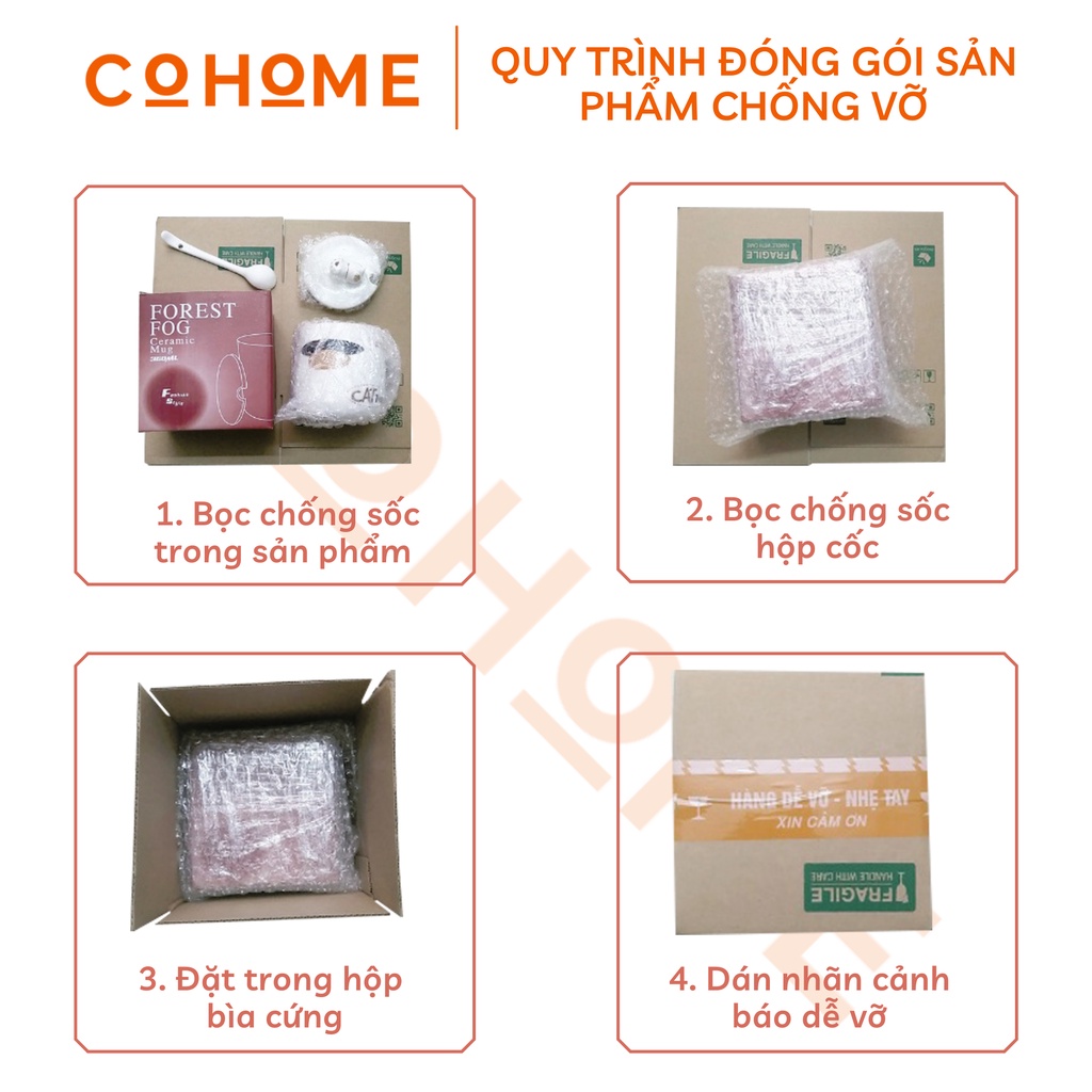 Cốc Sứ Bo Tròn Hình Mèo Cực Đáng Yêu 400ml Có Nắp