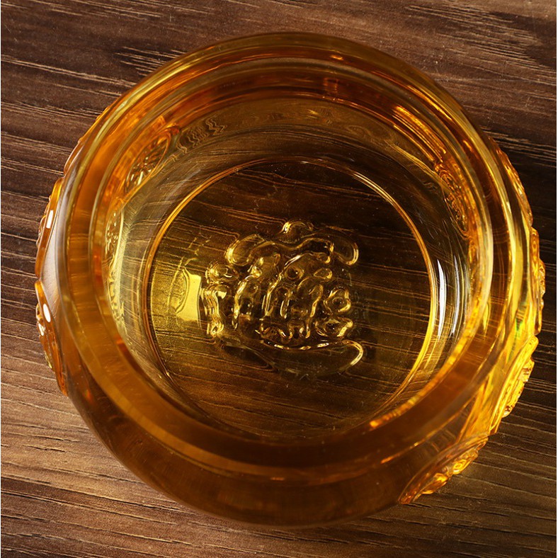 Hũ đựng Vàng Thần Tài Pha Lê (Cỡ Trung 8cm ) - Tụ Bảo Bồn Lưu Ly, Chiêu Lộc Tụ Tài, Vật Phẩm Phong Thủy Bày Ban Thần Tài | BigBuy360 - bigbuy360.vn