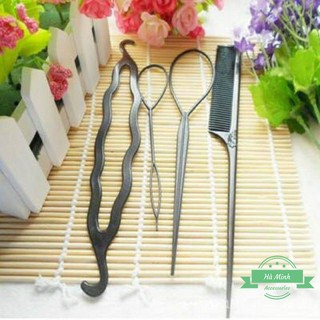 Bộ dụng cụ tạo kiểu tóc 4 món đa năng
