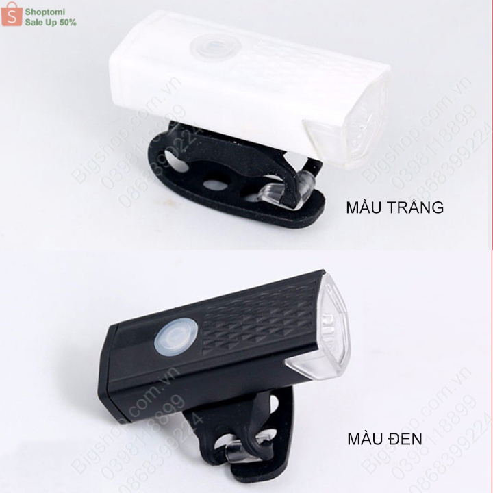 Đèn led xe đạp LED2255 chiếu sáng phía trước sử dụng pin sạc gắn sẵn bên trong (Hà nội)