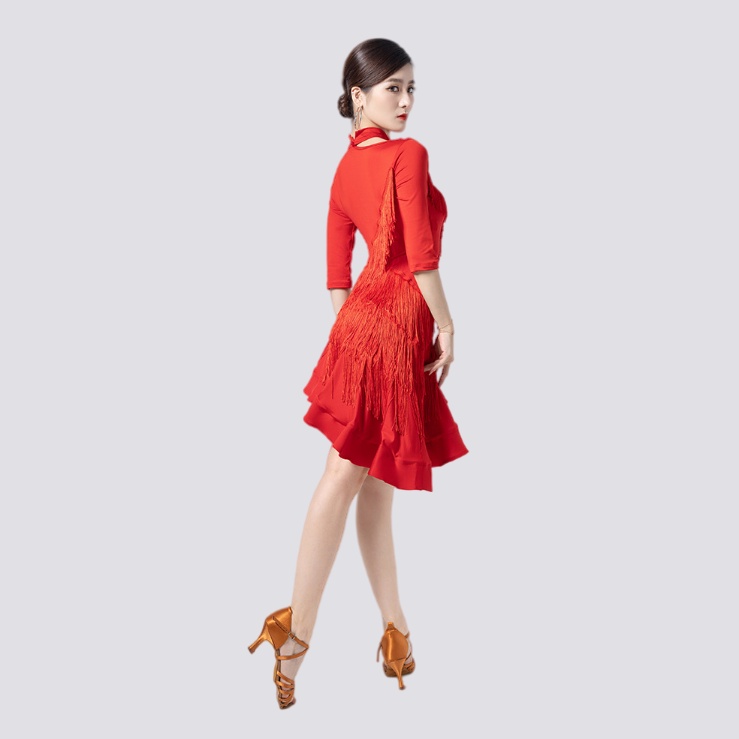 Trang Phục Khiêu Vũ latin Thiết Kế Mới Xinh Xắn Thời Trang