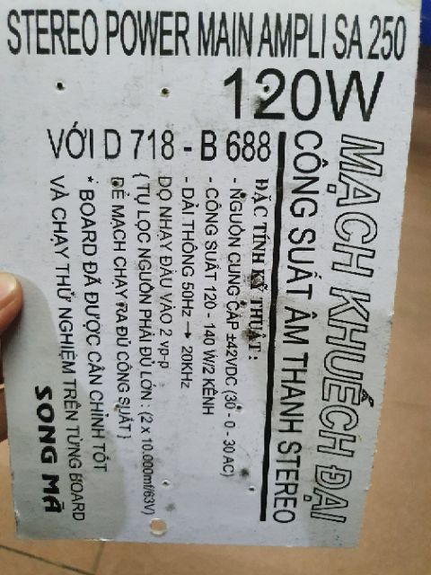Bo công suất âm ly 4 sò 120w phương nam