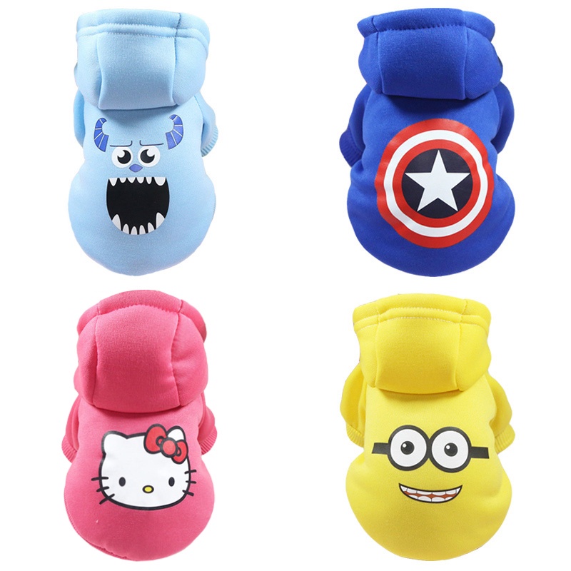 Áo Khoác Hoodie Họa Tiết Hoạt Hình Phong Cách Pháp Cho Thú Cưng Chihuahua Yorkie