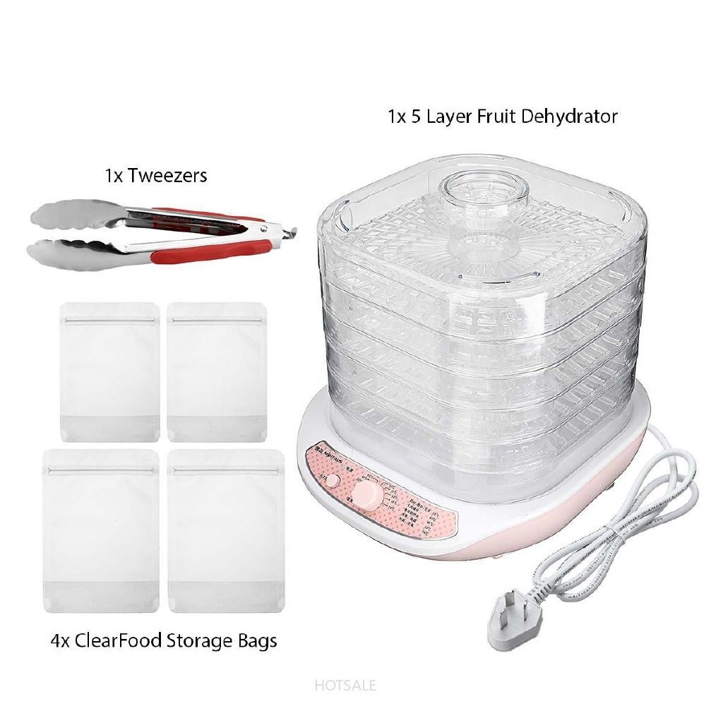 Máy sấy khô rau củ mini 5 ngăn tiện dụng cho gia đình