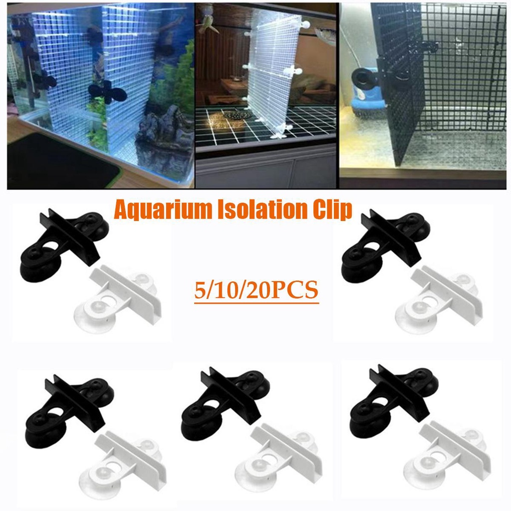 Kẹp Kính Bể Cá Chia Ngăn Bằng Nhựa Tiện Dụng