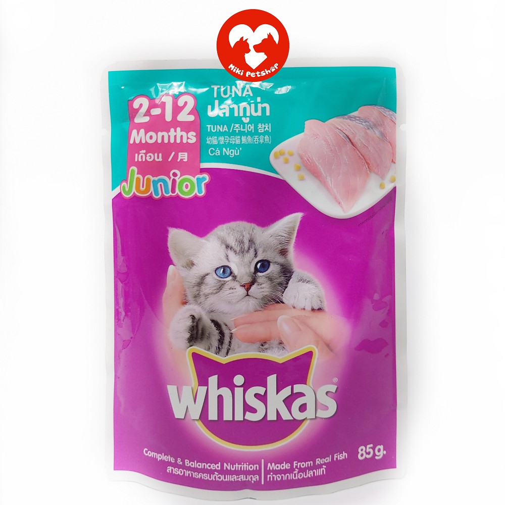 Combo Đồ Ăn Cho Mèo Con Từ 2 Tháng Hạt Thức Ăn Khô Me-O Pate Whiskas Sữa Biomilk Men tiêu hóa - Miki Petshop