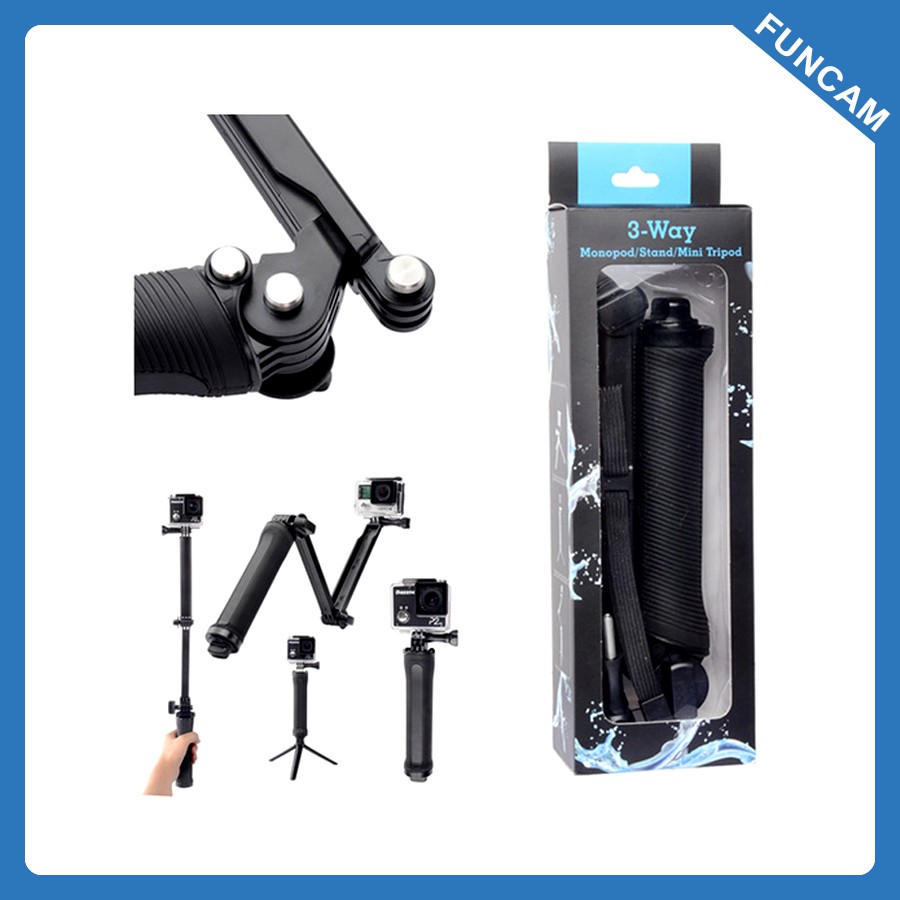 Gậy 3-way cho Gopro (gậy 3 khúc gopro) | BigBuy360 - bigbuy360.vn