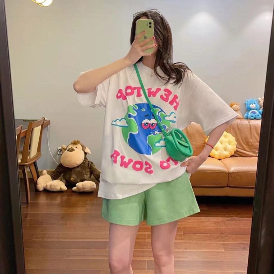 Set Đồ Thể Thao Ngắn Form Rộng Thời Trang Năng Động Cho Nữ