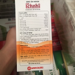 Siro ăn ngon ích nhi