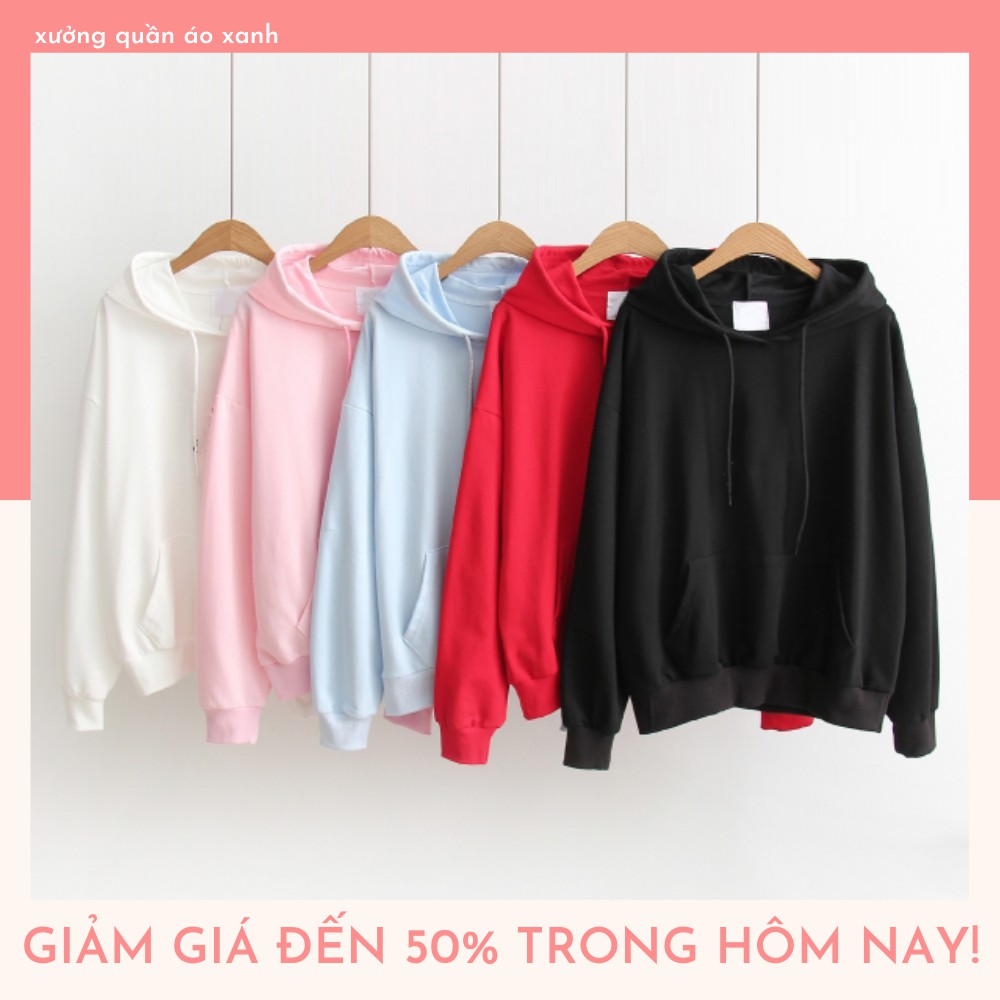 [Giảm Giá Sốc] ÁO HODDIE ĐÔI NAM NỮ ĐỒ ĐÔI - MẪU HODDIE TRƠN -  4 màu Freesize Unisex Basic