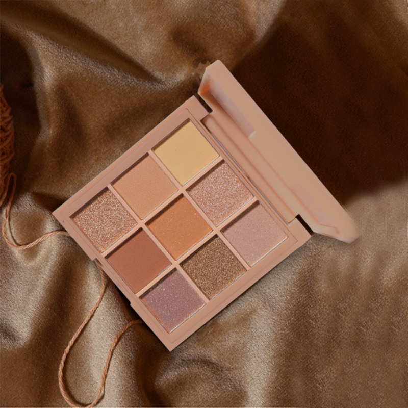 Bảng Phấn Mắt Jiugongge 9 Màu Sắc Lấp Lánh Dành Cho Học Sinh