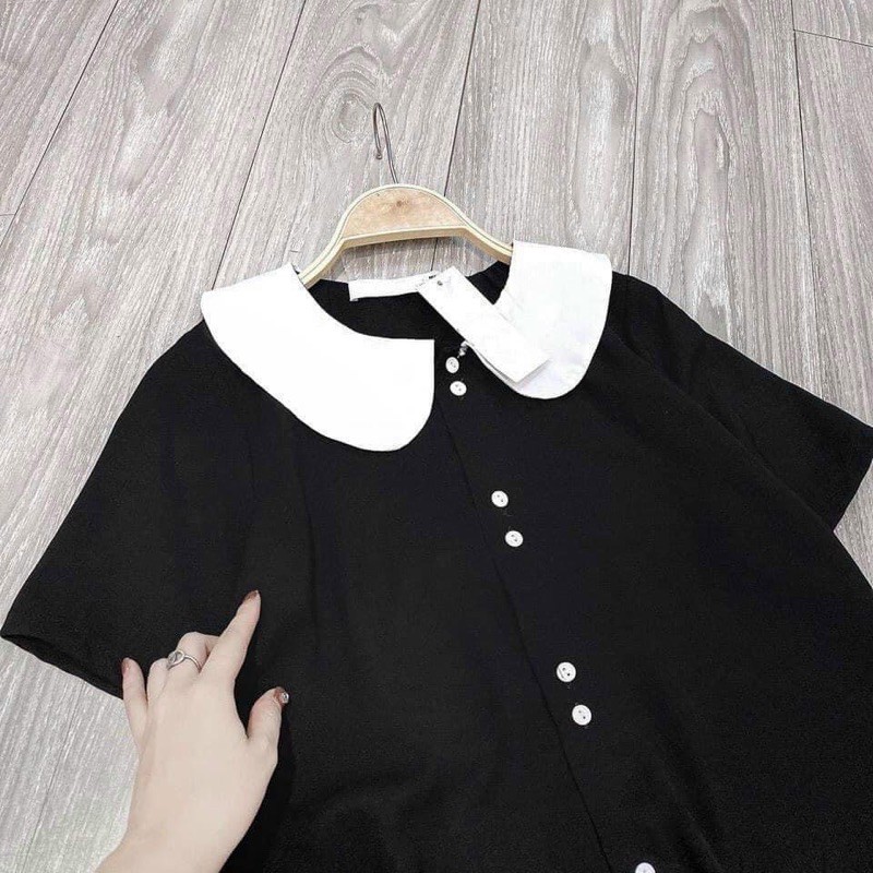 Vây đuôi cá cổ Peter Pan dọc khuy | BigBuy360 - bigbuy360.vn