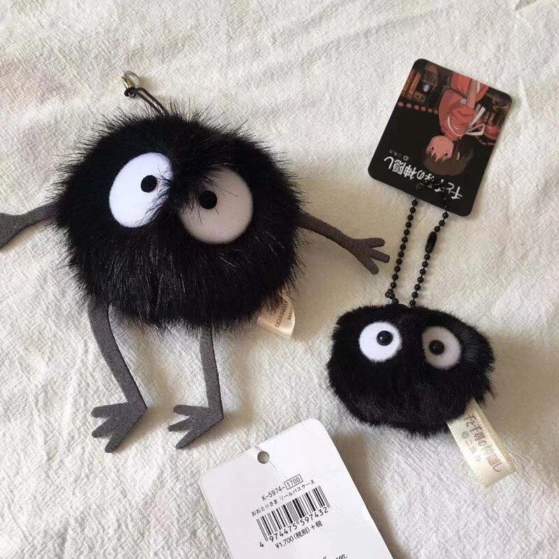 Móc khóa nhân vật bồ hóng đen anime Vùng đất linh hồn Spirited Away hoạt hình Studio Ghibli - GSK62