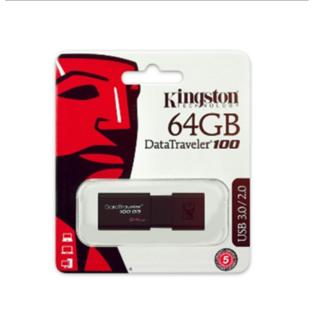 USB Kingston 64G DT100 G3 3.0 BH 5 năm