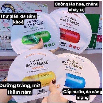 Mặt Nạ 🍁FREESHIP🍁 Mặt Nạ Viên Thuốc BNBG Vita Genic Jelly Mask [Mat Na]
