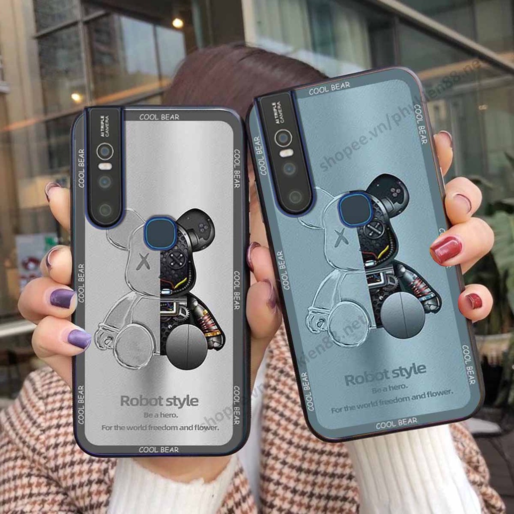 Ốp Vivo V15 / V15 Pro bear, k@ws thương hiệu phong cách ốp lưng thời trang cao cấp