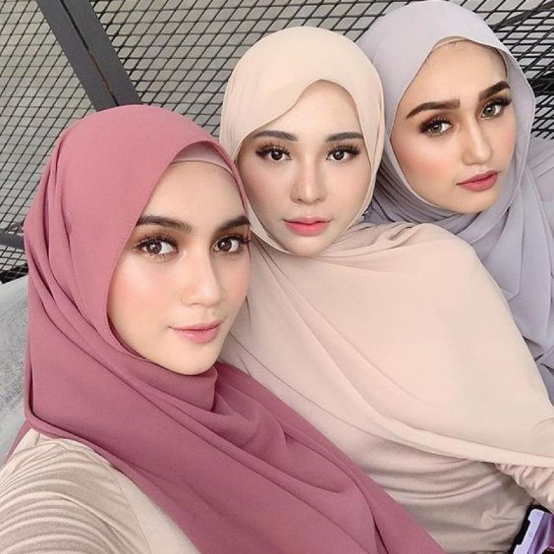 Khăn Trùm Đầu Nhiều Màu Phong Cách Hồi Giáo Cho Nữ