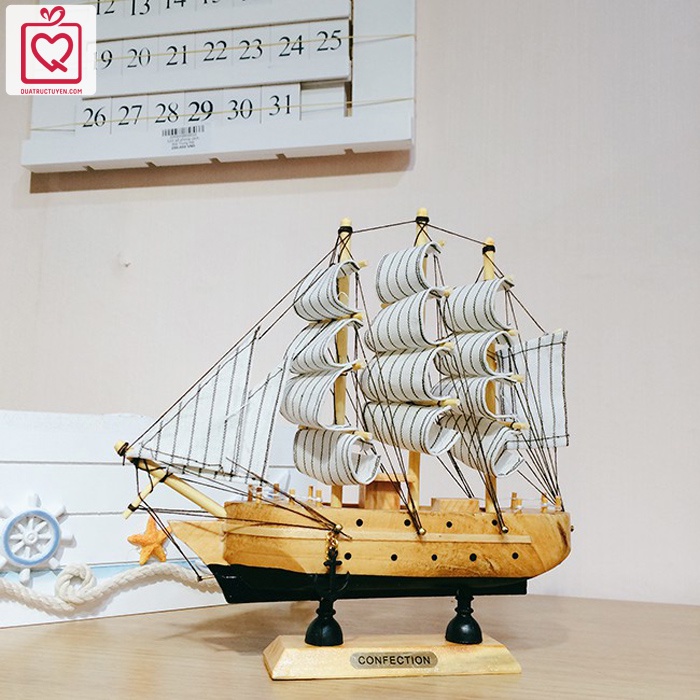 Mô hình thuyền buồm 20C3 - 20cm - Quà tặng sinh nhật, tặng bạn trai, bạn gái, người yêu