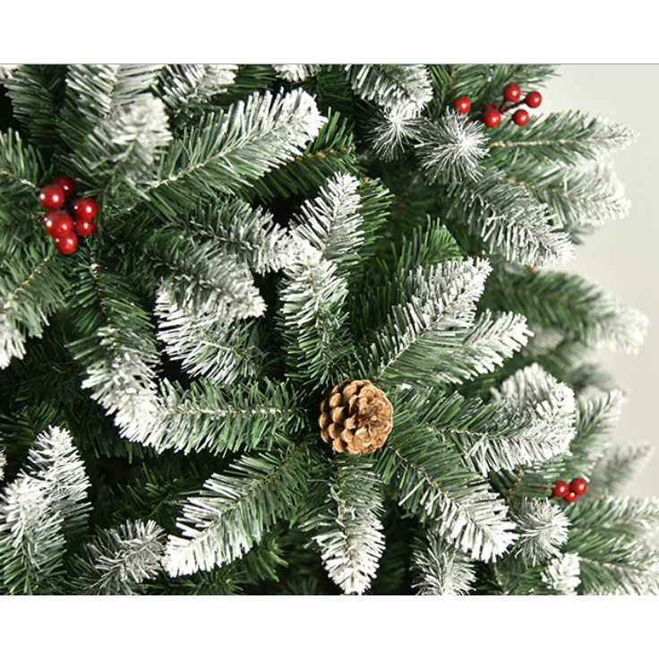 Cây thông tuyết có quả cao 180cm hàng cao cấp dày đẹp C5