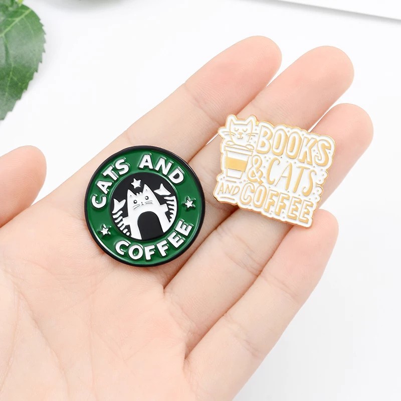 Pin cài áo huy hiệu cà phê Starpugs - GC194