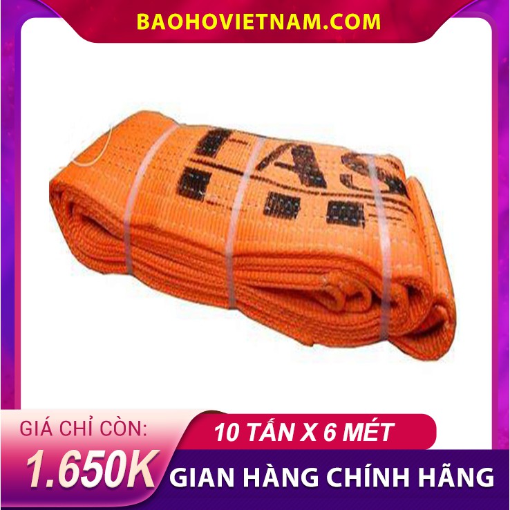 [SIÊU SALE] Dây cáp vải cẩu hàng loại 10 tấn 6 mét nhập khẩu chính hãng chuyển dùng trong công nghiệp, xây dựng,...